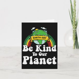 Carte Journée de la Terre Soyez gentil avec notre planèt