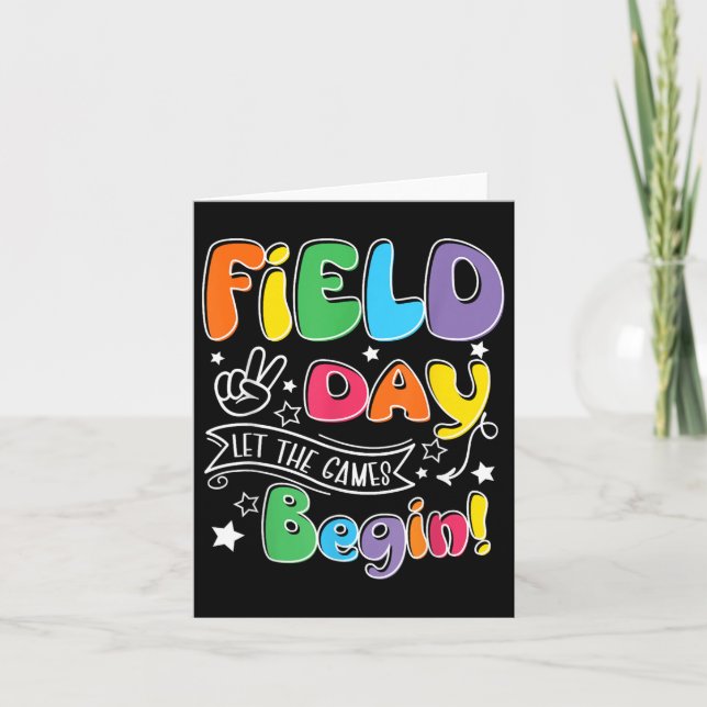 Carte Journée de l'enseignant élève de terrain laissez l (Devant)