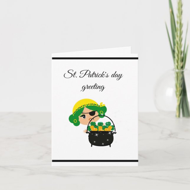 Carte journée de pirate st patrick (Devant)