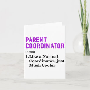 Carte Journée de reconnaissance pour le coordinateur par