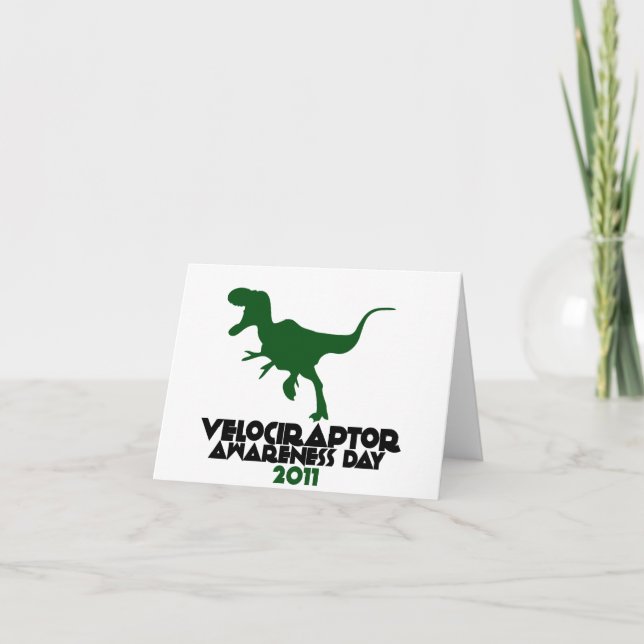 Carte Journée de sensibilisation au Velociraptor 2011 (Devant)