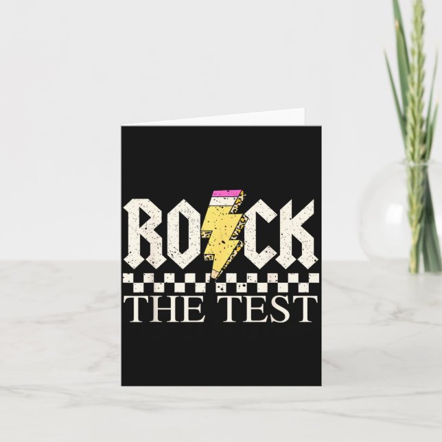 Carte Journee de test de l'État Staar Rock The Test ABCD (Devant)