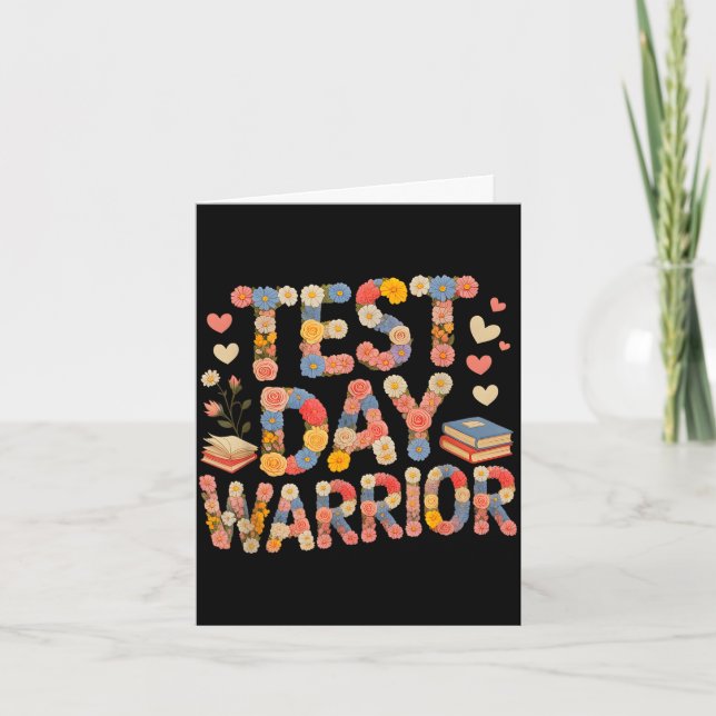 Carte Journée de test drôle guerrier bruh science maths  (Devant)