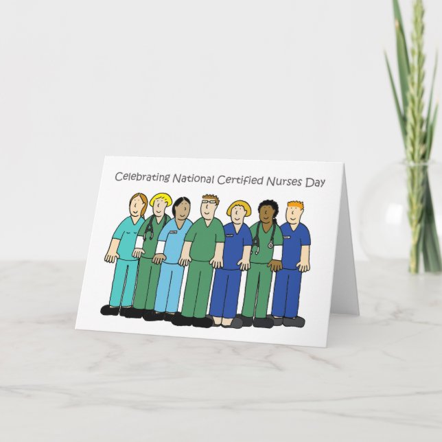 Carte Journée des infirmières certifiées - 19 mars (Devant)