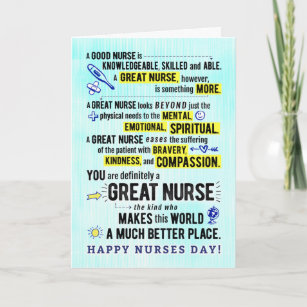 Carte Journée des infirmières, vous êtes une GRANDE cart