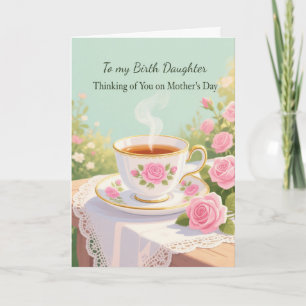 Carte Journée des mères Fille de naissance Moments doux 