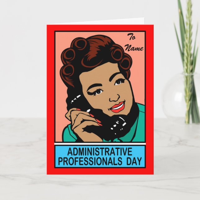 Carte Journée des professionnels de l'administration (Devant)