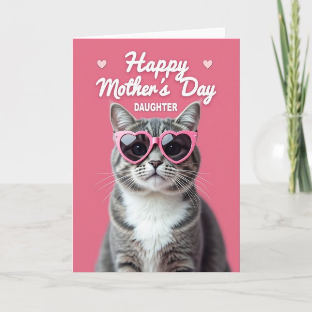 Carte Journee Douce Chat Rayé (Devant)