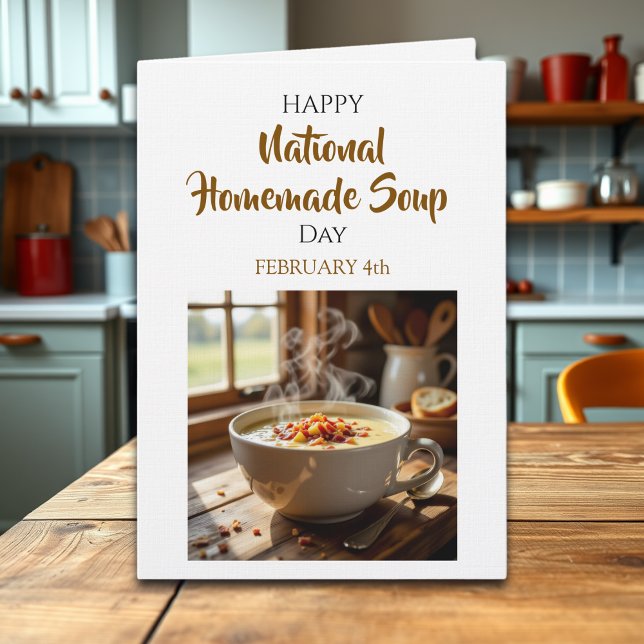Carte Journée du Bon Potage Maison | 4 février (Créateur téléchargé)