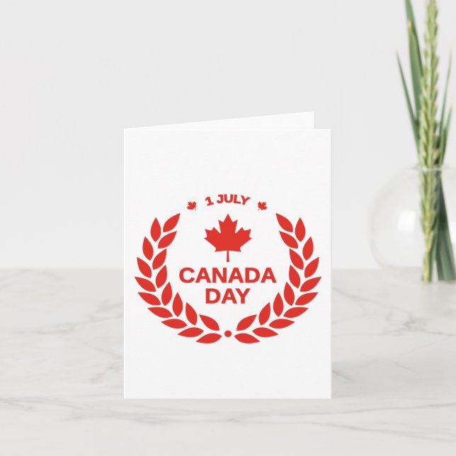 CARTE  JOURNÉE DU CANADA (Devant)