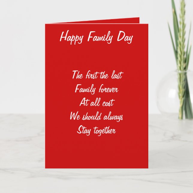 Carte Journée famille (Devant)