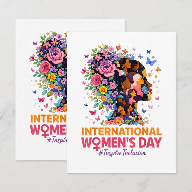 Carte Journée internationale des femmes (Devant / Derrière)