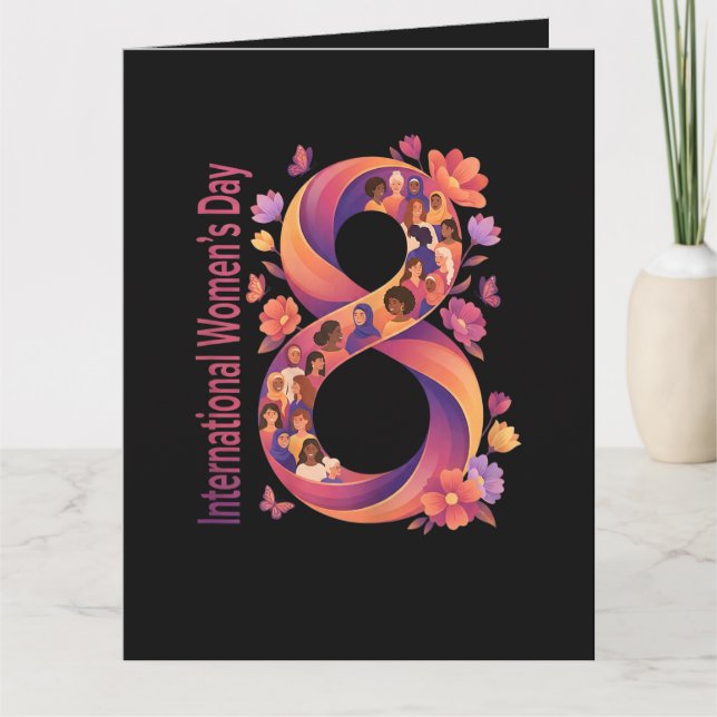 Carte Journée internationale des femmes 8 mars (Devant)