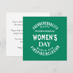 Carte Journée internationale des femmes   Égalité du 8 m