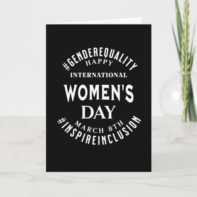 Carte Journée internationale des femmes | Égalité du 8 m (Devant)