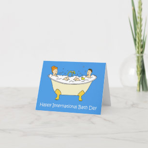 Carte Journée internationale du bain 14 juin