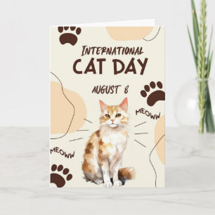 Carte Journée internationale du chat