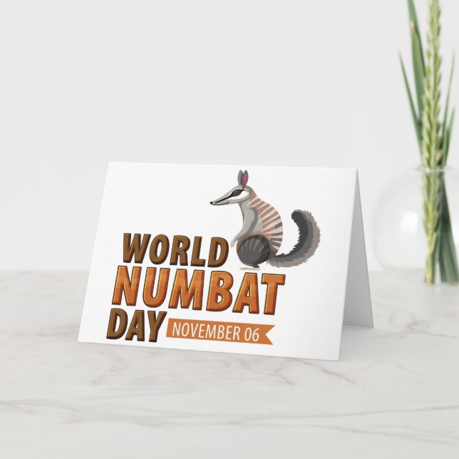 Carte Journée mondiale du numbat (Devant)
