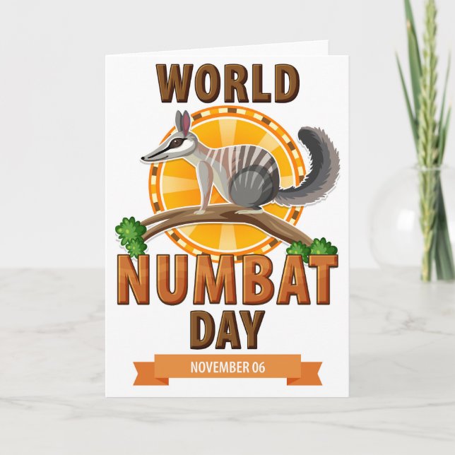 Carte Journée mondiale du Numbat (Devant)