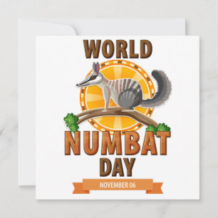 Carte Journée mondiale du numbat