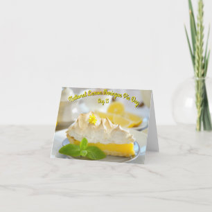 Carte Journée nationale de la tarte au citron meringue