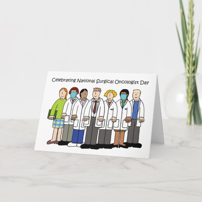 Carte Journée nationale de l'oncologiste chirurgical. (Devant)