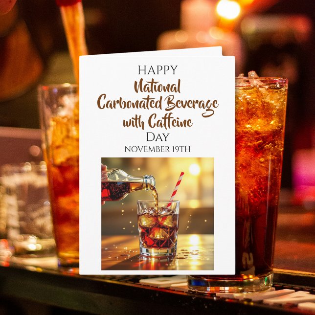 Carte Journée nationale des boissons avec caféine | 19 n (Créateur téléchargé)