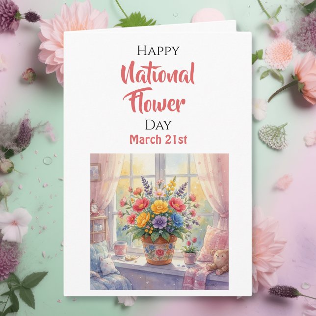Carte Journée nationale des fleurs - 21 mars (Créateur téléchargé)