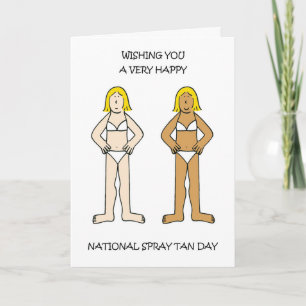 Carte Journée nationale du bronzage au spray 6 mars