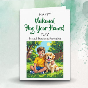 Carte Journée nationale du câlin à votre chien ! deuxièm