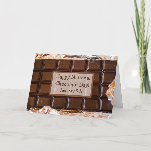Carte Journée nationale du chocolat 9 février (Devant)