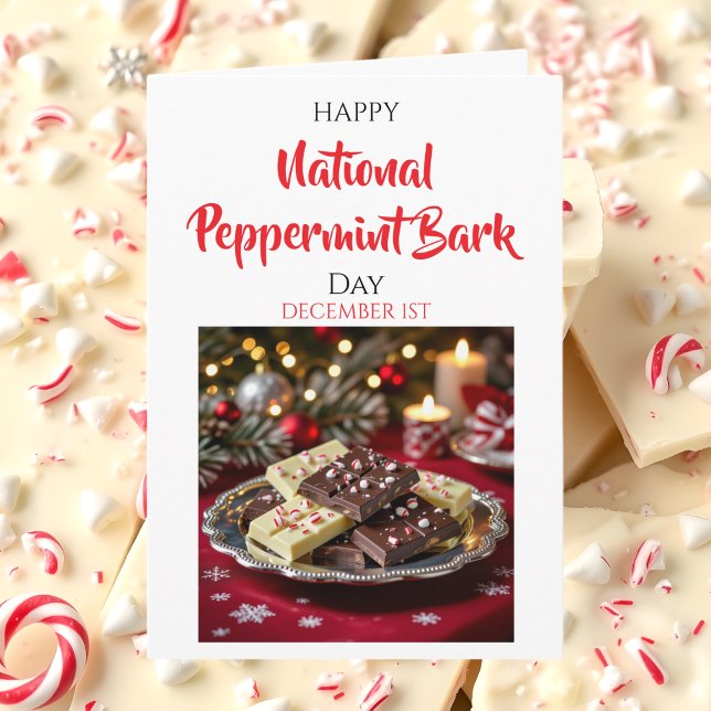 Carte Journée nationale du peppermint bark | 1er décembr (Créateur téléchargé)