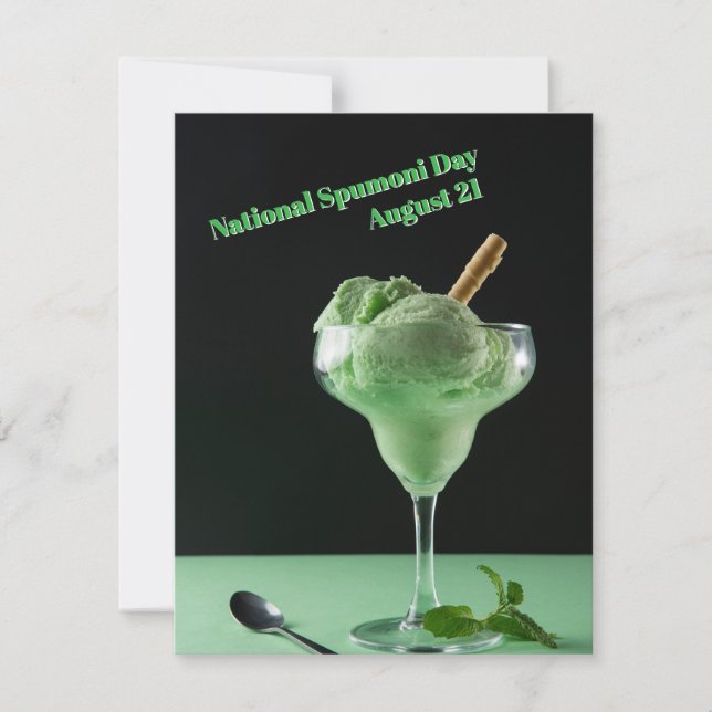 Carte Journée nationale du spumoni (Devant)