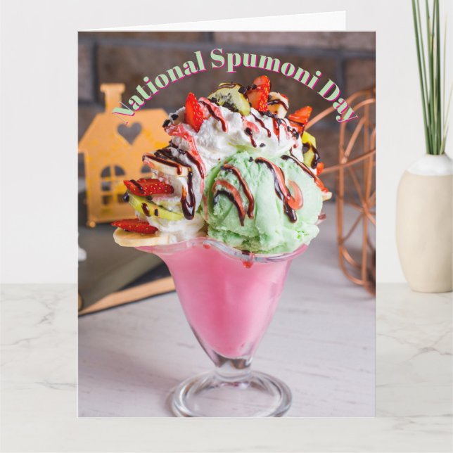 Carte Journée nationale du spumoni (Devant)
