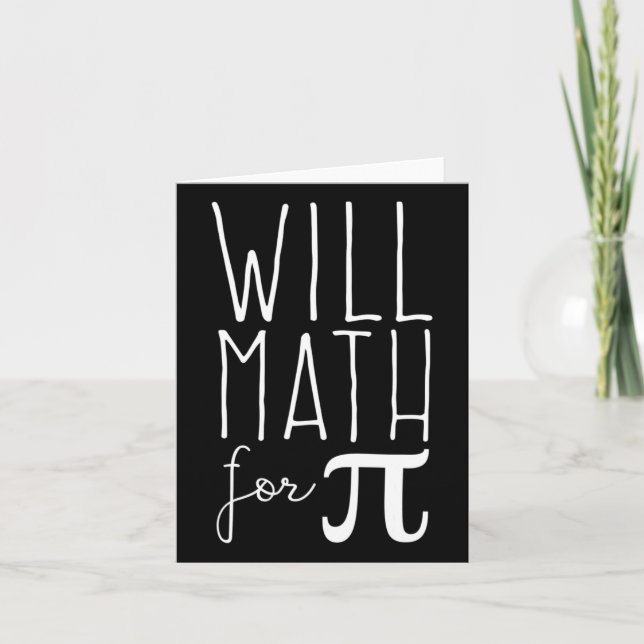 Carte Journée Pi Mars 14 Math Lover Science Drôle 3.14 P (Devant)