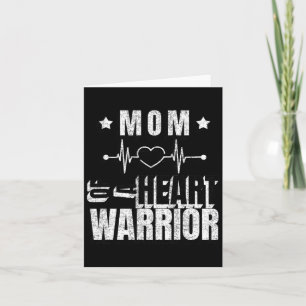 Carte Journée rouge Maman d'un guerrier du cœur Citation