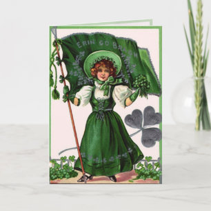 Carte Journée vintage de la Saint Patrick