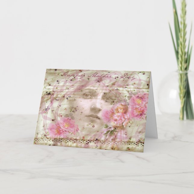 Carte Journée vintage des mères (Devant)