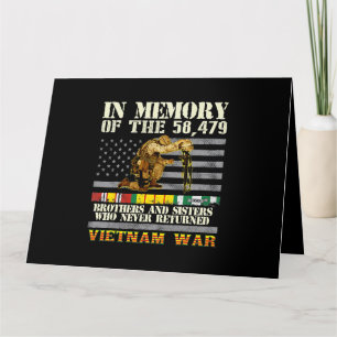 Carte Journéedes vétérans de la guerre du Vietnam en mém