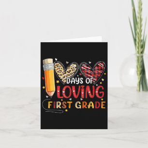 Carte Jours D'Amour Coeur De Première Année 100E Jour De