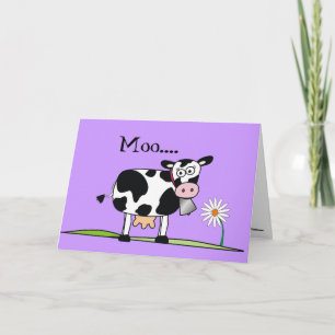 Carte Jours de boucherie joyeuse pour la vache