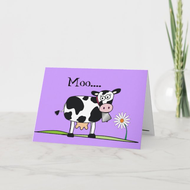 Carte Jours de boucherie joyeuse pour la vache (Devant)