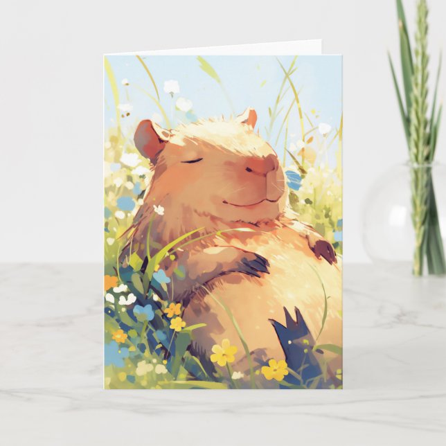 Carte Jours de Capybara Lazy (Devant)