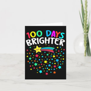 Carte Jours Plus Brighter Joyeux 100 Jours D'Enseignants