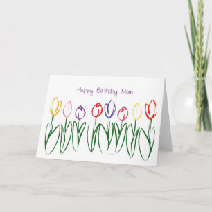 Carte Jovely Tulip Garden for your Mom