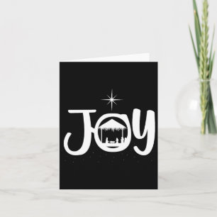 Carte Joy Jesus Cool de la crèche Noël Noël Noël Noël No