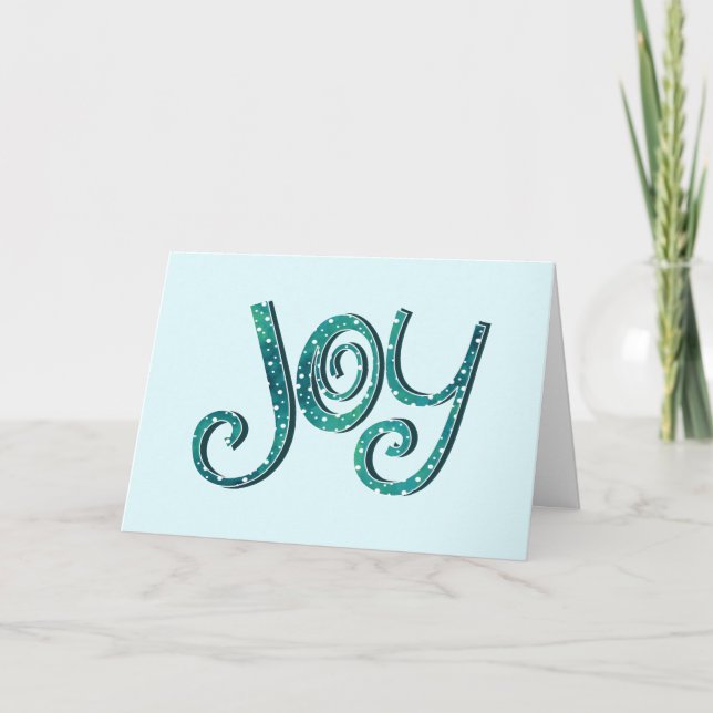 Carte Joy Noël Vacances Souhaiter Famille Amis Salutatio (Devant)