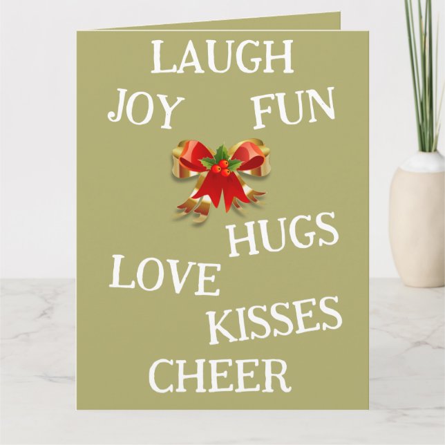 Carte Joy of Christmas Folded Card (Devant)