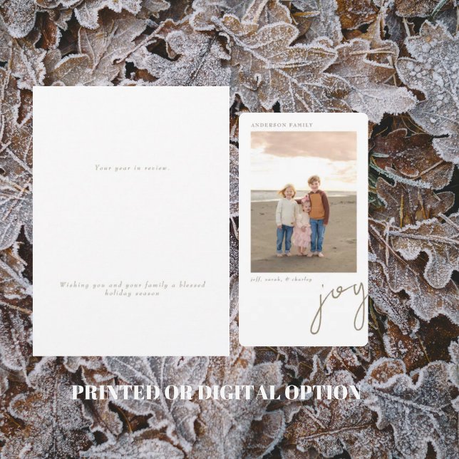Carte Joy Photo Holiday (Créateur téléchargé)