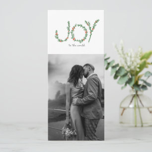 Carte Joy to the World 4 Photo Christmas Card